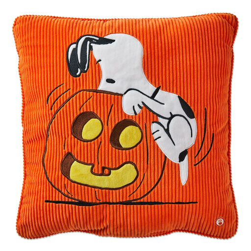 Peanuts® Jack-o'-Lantern Snoopy Light-Up Pillow, 15x15, 