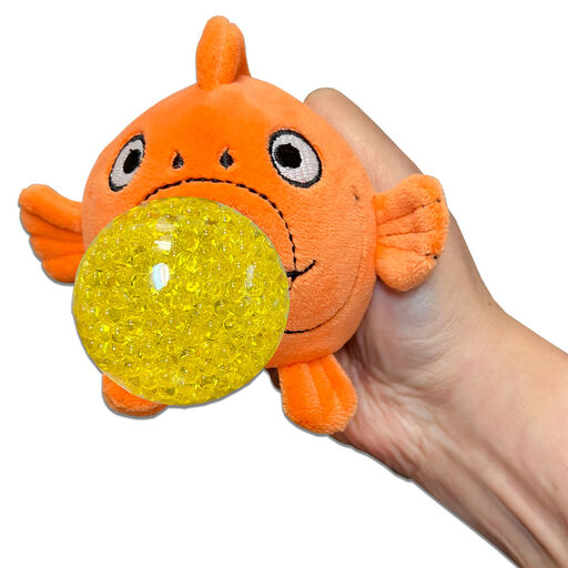 PBJ's Plush Ball Jellies Squeezable Fish N. Chips the Goldfish, 