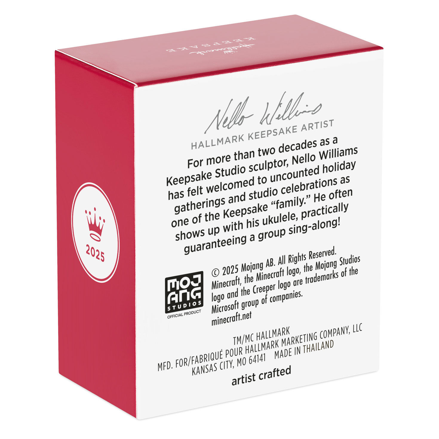 Mini Minecraft Characters Keepsake Ornaments package back image number 8