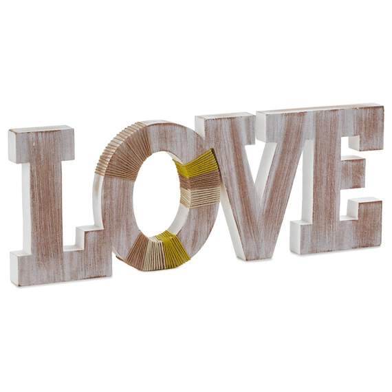 Wooden Home Decor Love Sign, , large image number 1