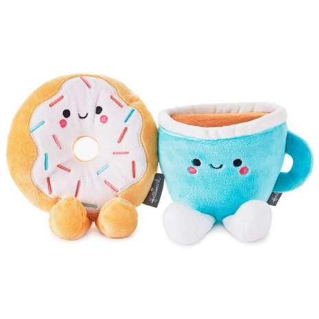 Better Together Donut and Coffee Magnetic Plush, 5", , large