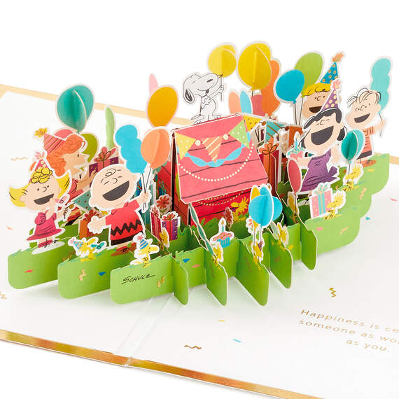 Peanuts® Gang Celebrating You 3D Pop-Up Birthday Card