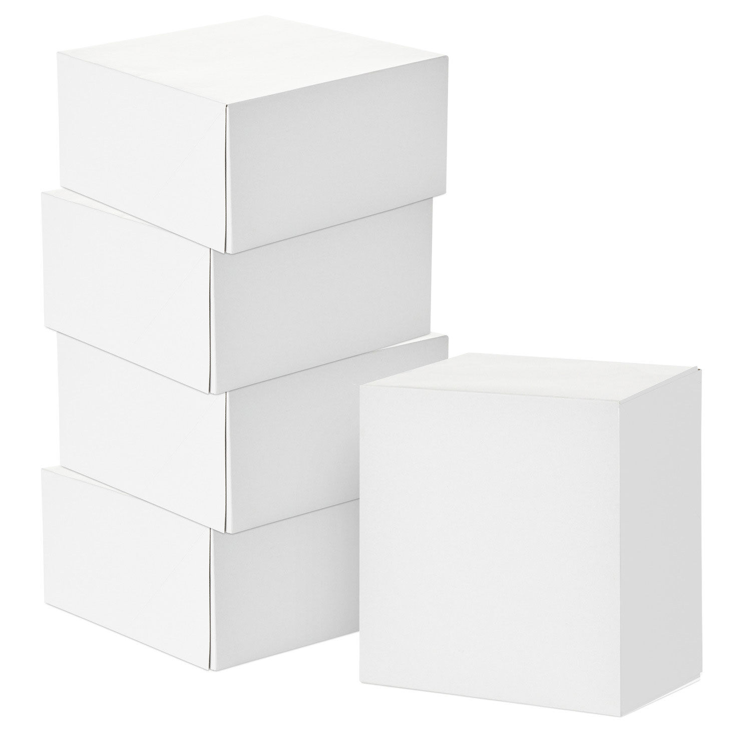 White 5-Pack Square Gift Boxes, 8”
