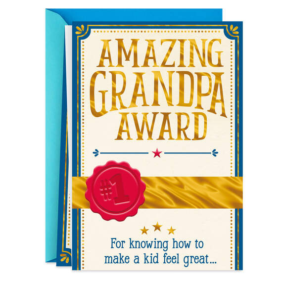 Amazing Grandpa Award Father's Day Card, , large image number 1