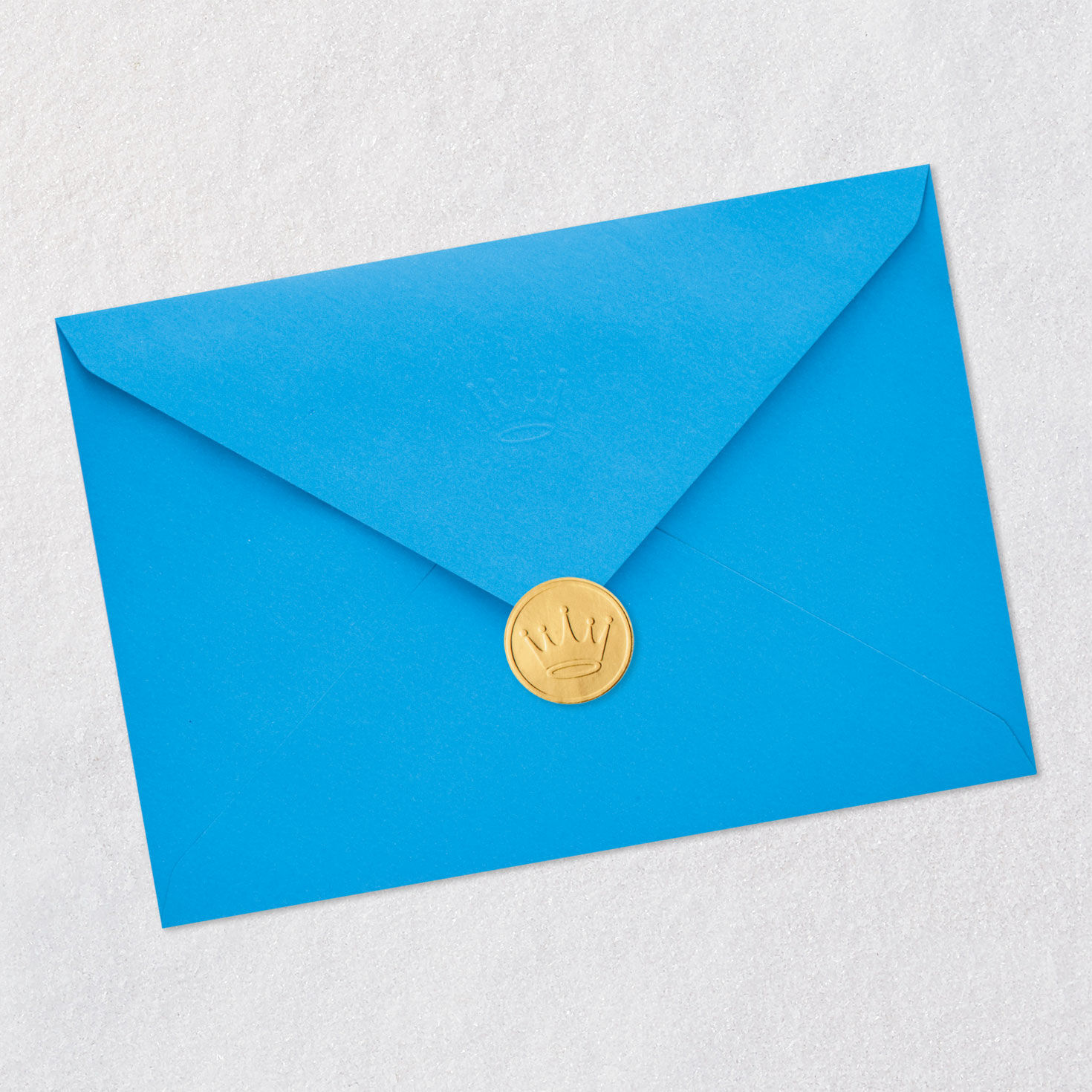 Navy, Gold and Green Diamonds Dad Birthday Card from Son Envelope Back with Seal image number 9