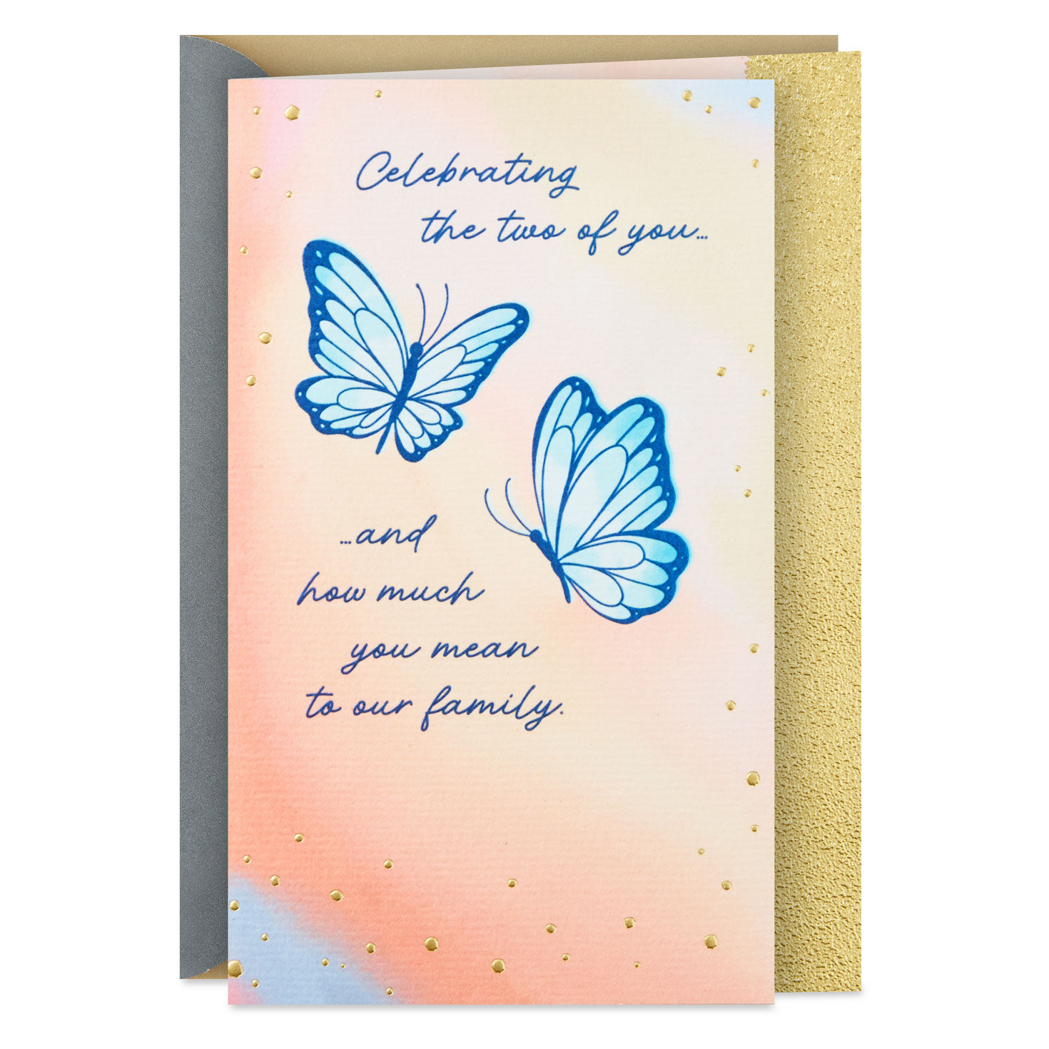 How Much You Mean to Our Family Anniversary Card for Couple