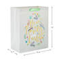 13" Bunnies and Flowers Large Easter Gift Bag, , large image number 3