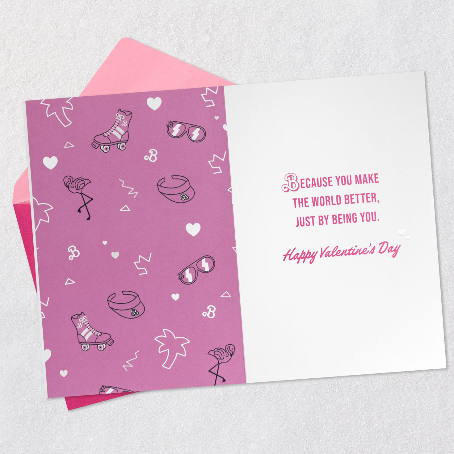 Barbie&trade; Be Your Kind, Fabulous Self Valentine's Day Card, , large image number 3