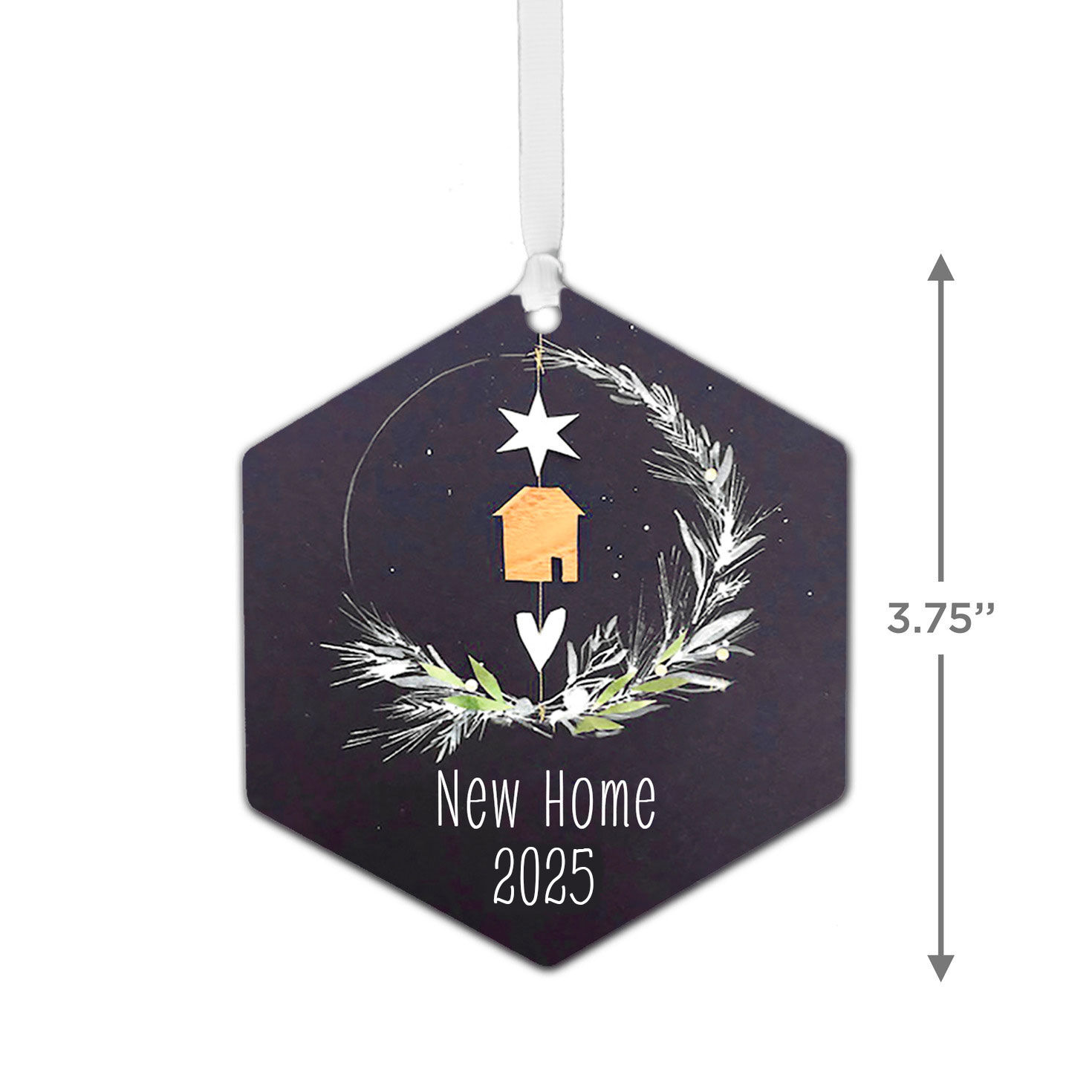 New Home Personalized Christmas Ornament measurement image number 3