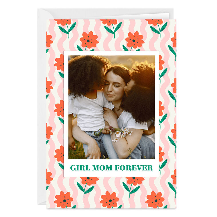 Girl Mom Forever Custom Mother's Day Card