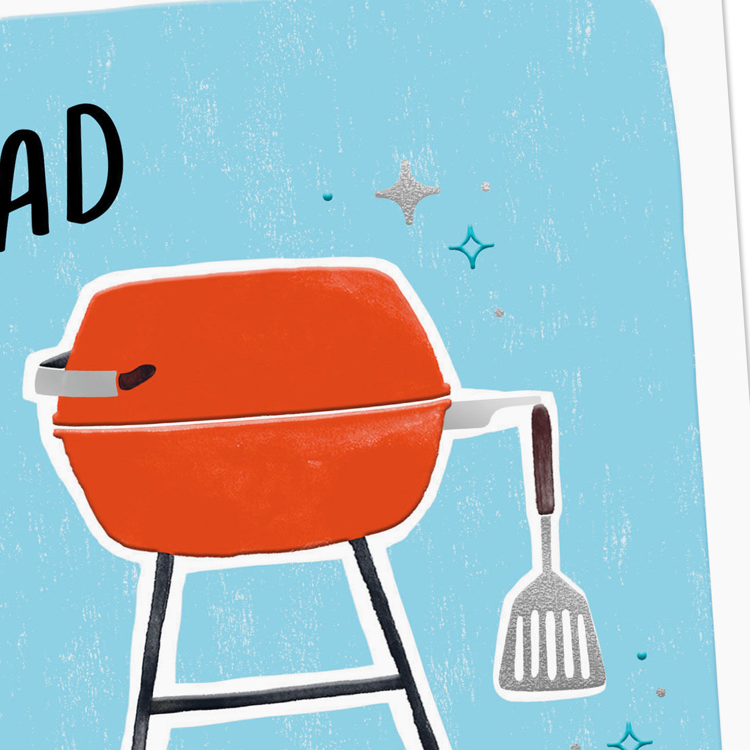 BBQ Grill Pun Dad Father's Day Card Card Front Detail image number 4