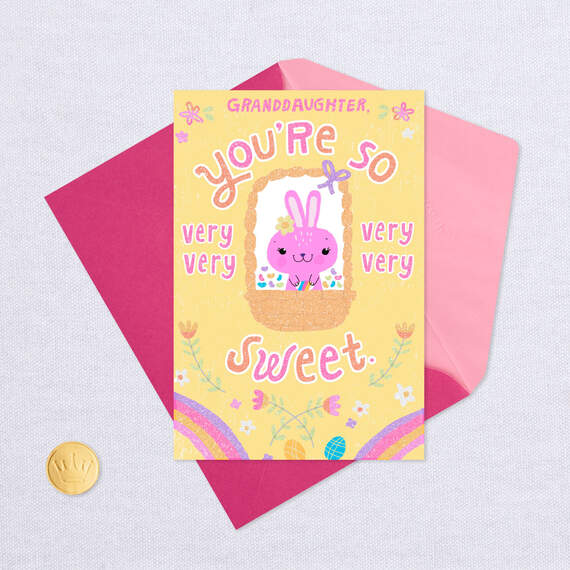 Very, Very Sweet and Loved Easter Card for Granddaughter, , large image number 5
