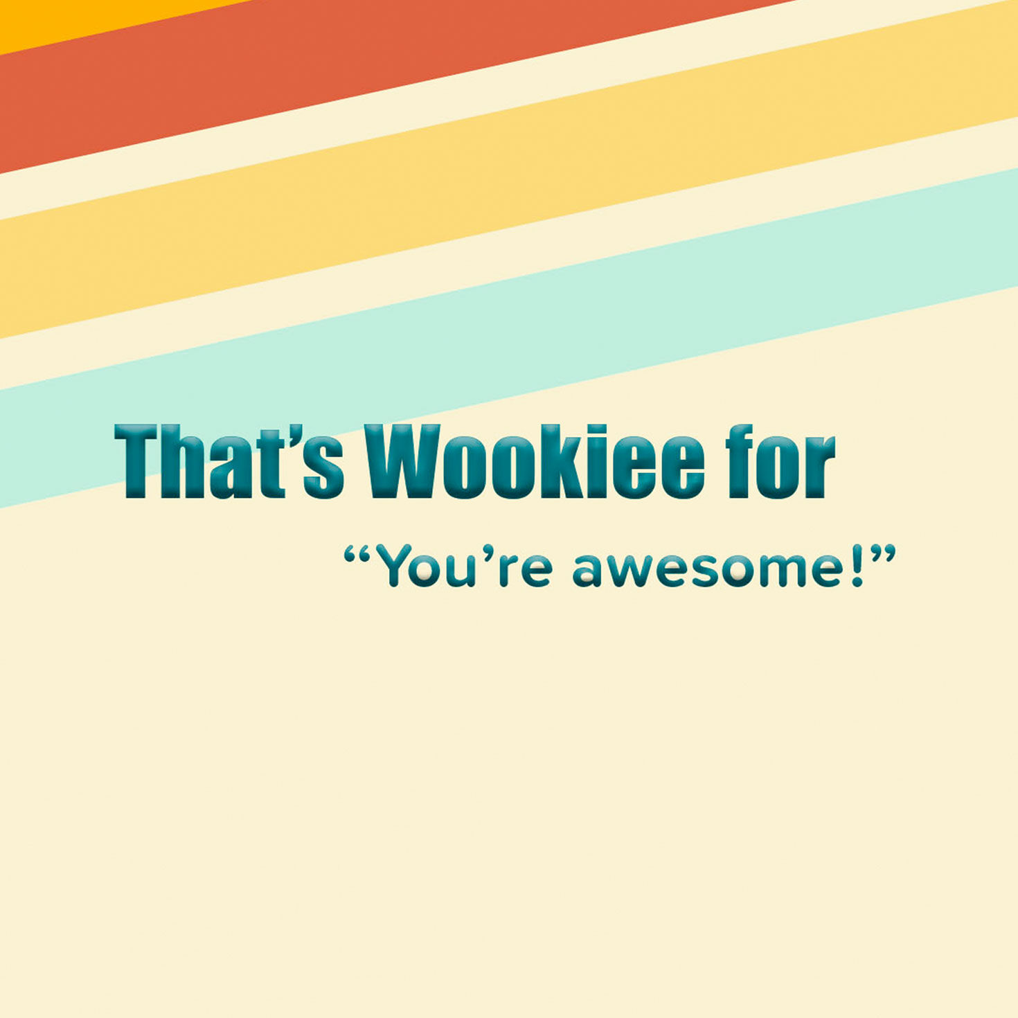 Star Wars Chewbacca Wookiee Friendship Card Sentiment image number 2