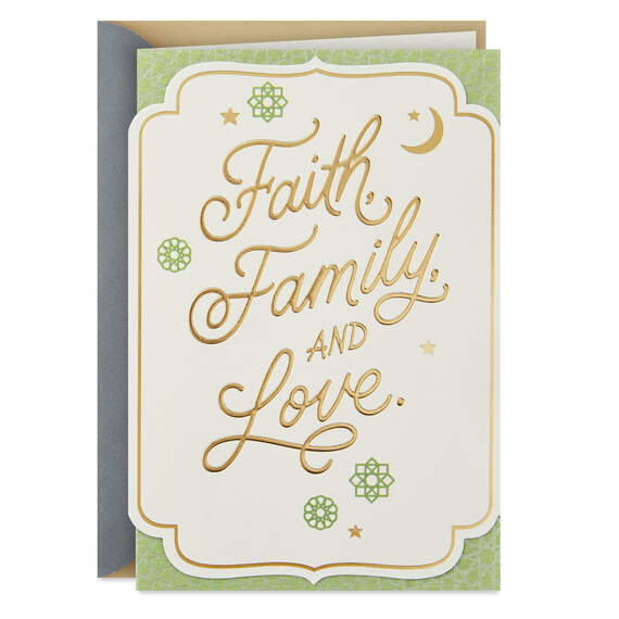Faith, Family, Love Eid Card