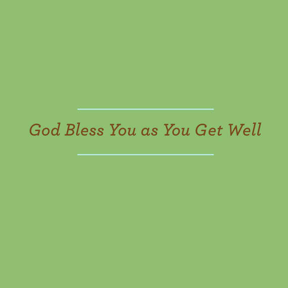 God Is Our Healer Religious Get Well Card, , large image number 2