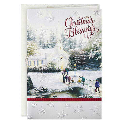 Thomas Kinkade Christmas Blessings Boxed Christmas Cards, Pack of 16, 