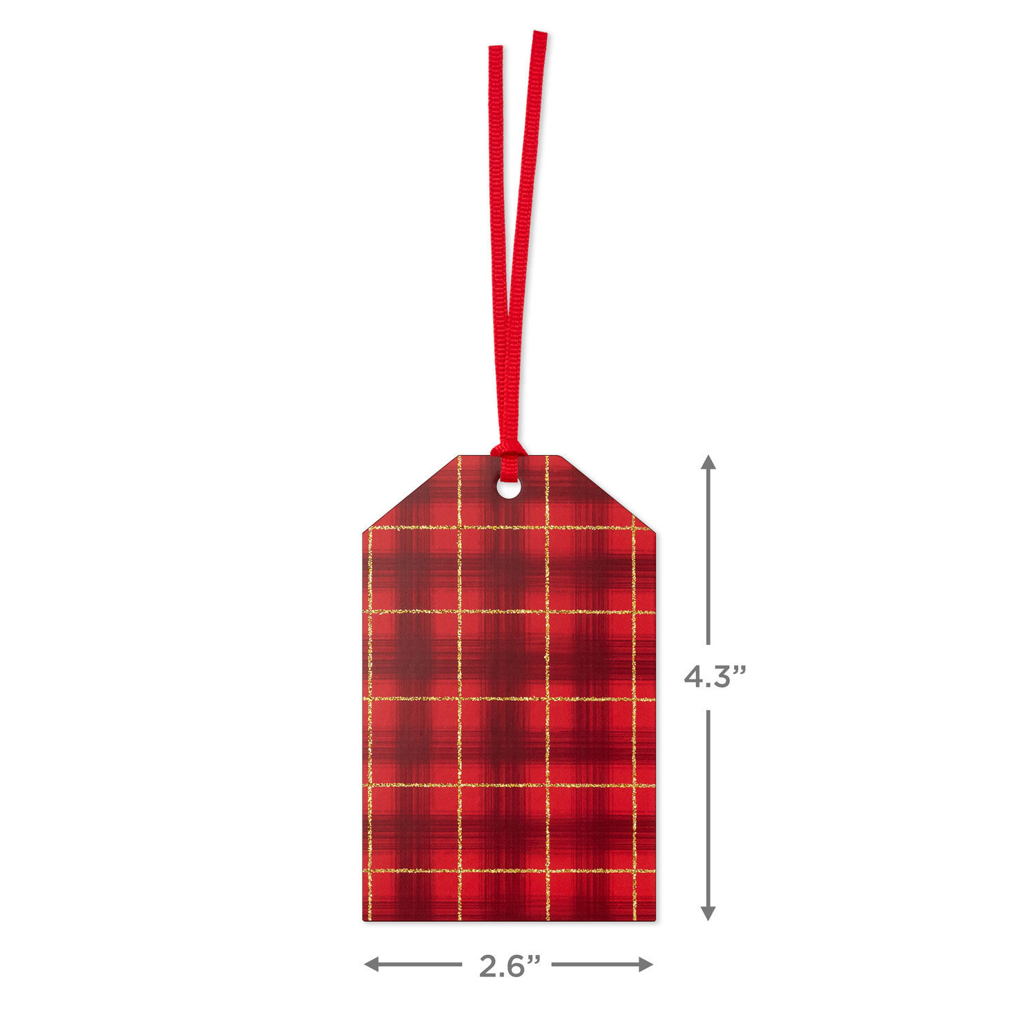 Tis the Season 8-Pack Assorted Holiday Gift Tags measurement image number 3