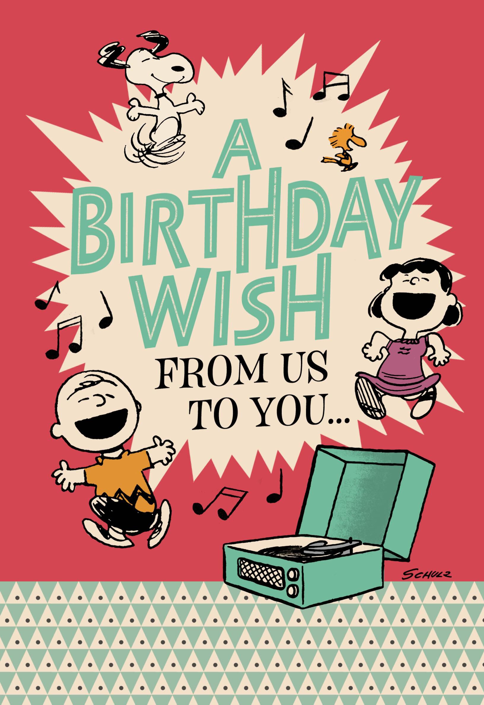 Peanuts® Happiness the Whole Year Through Birthday Card