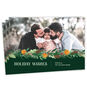 Pine Citrus Garland Personalized Holiday Photo Card front fanned image number 1