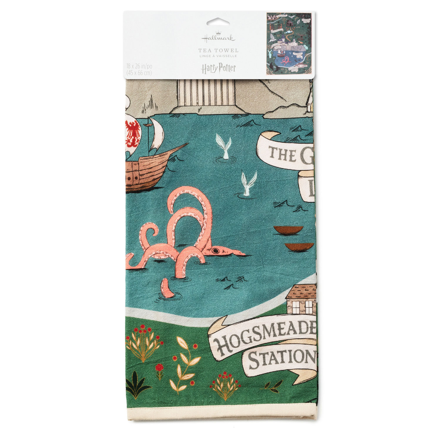Harry Potter Map Kitchen Towel package front image number 5