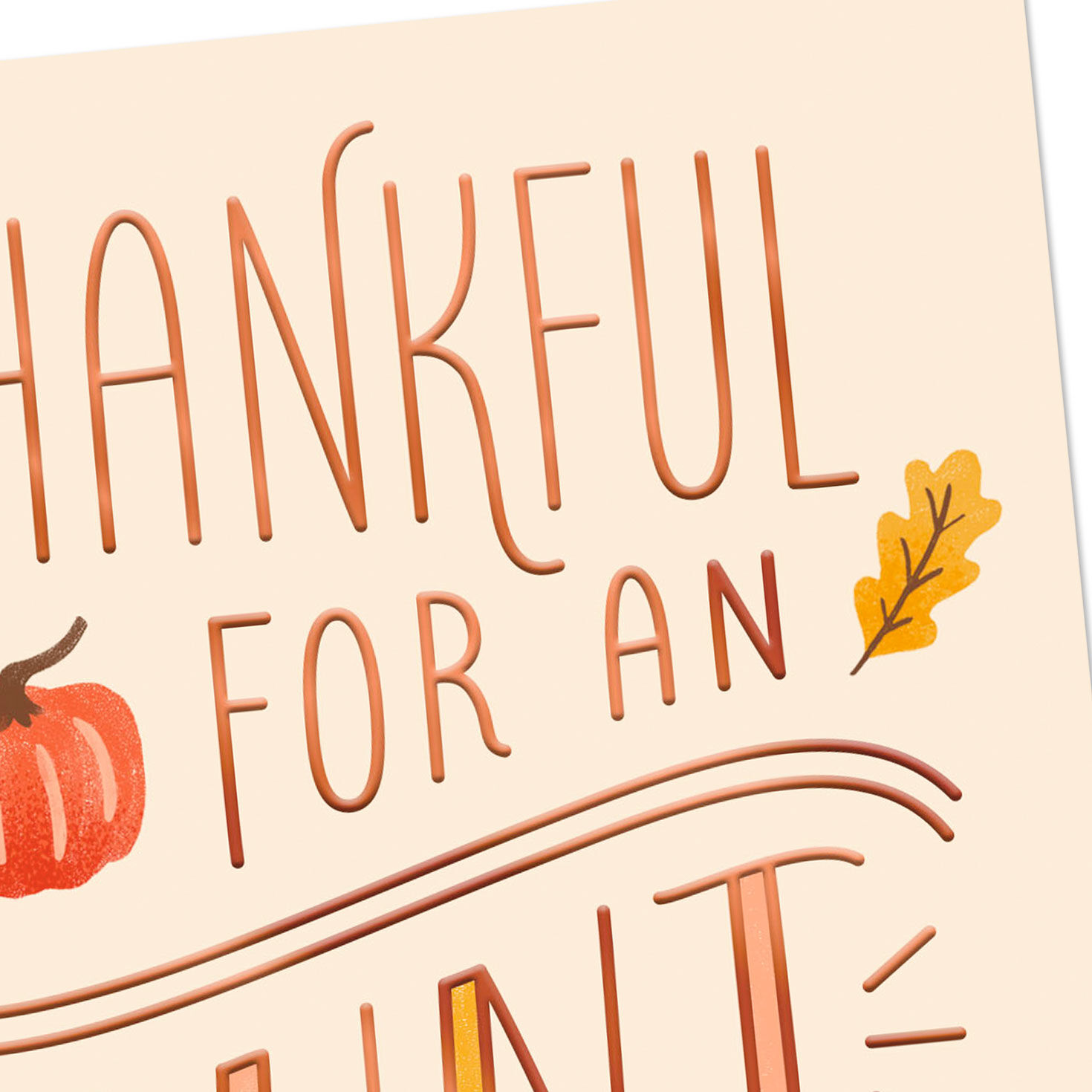 You're an Example of Love Thanksgiving Card for Aunt, , large image number 4