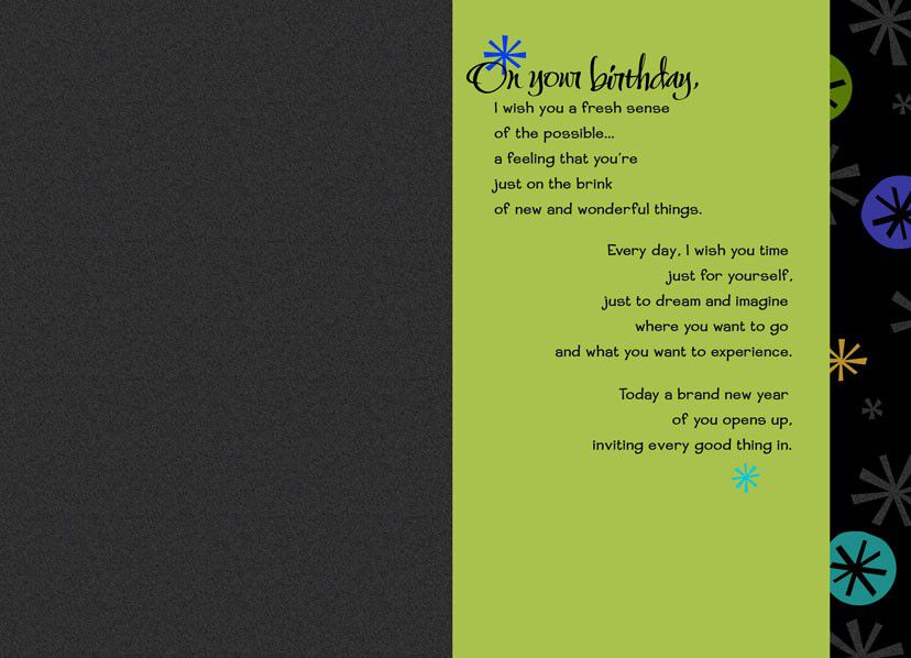 Leave Room Birthday Card