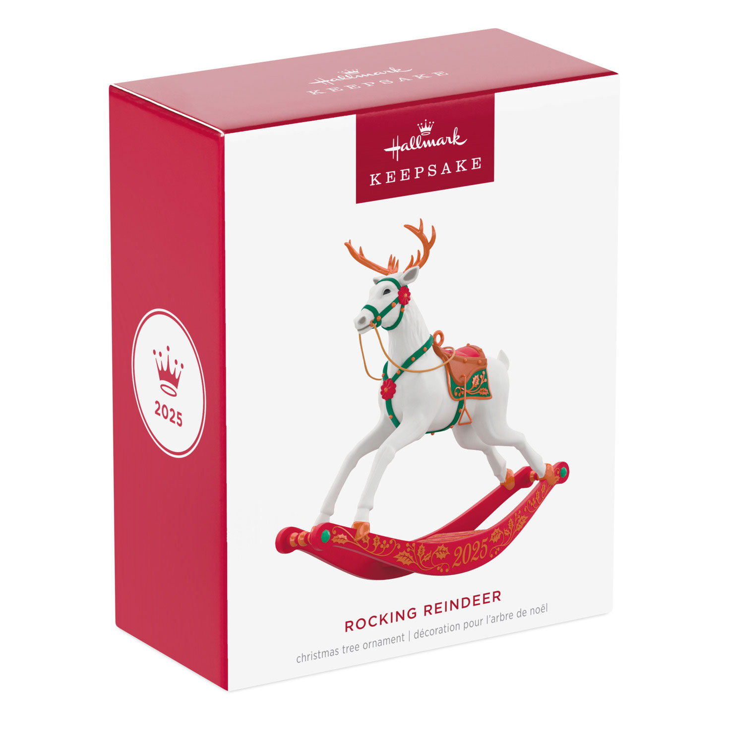 Rocking Horse Reindeer Keepsake Ornament package front image number 7