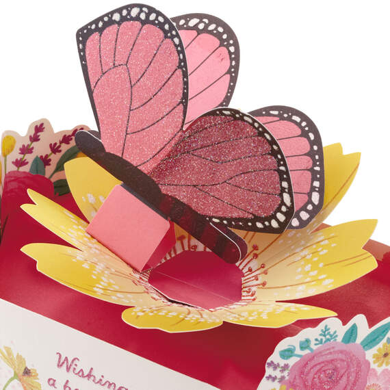 Beautiful Day Butterfly and Flowers 3D Pop-Up Card, , large image number 4