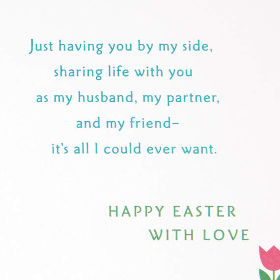 Paper Bunnies Easter Card for Husband, , large image number 2