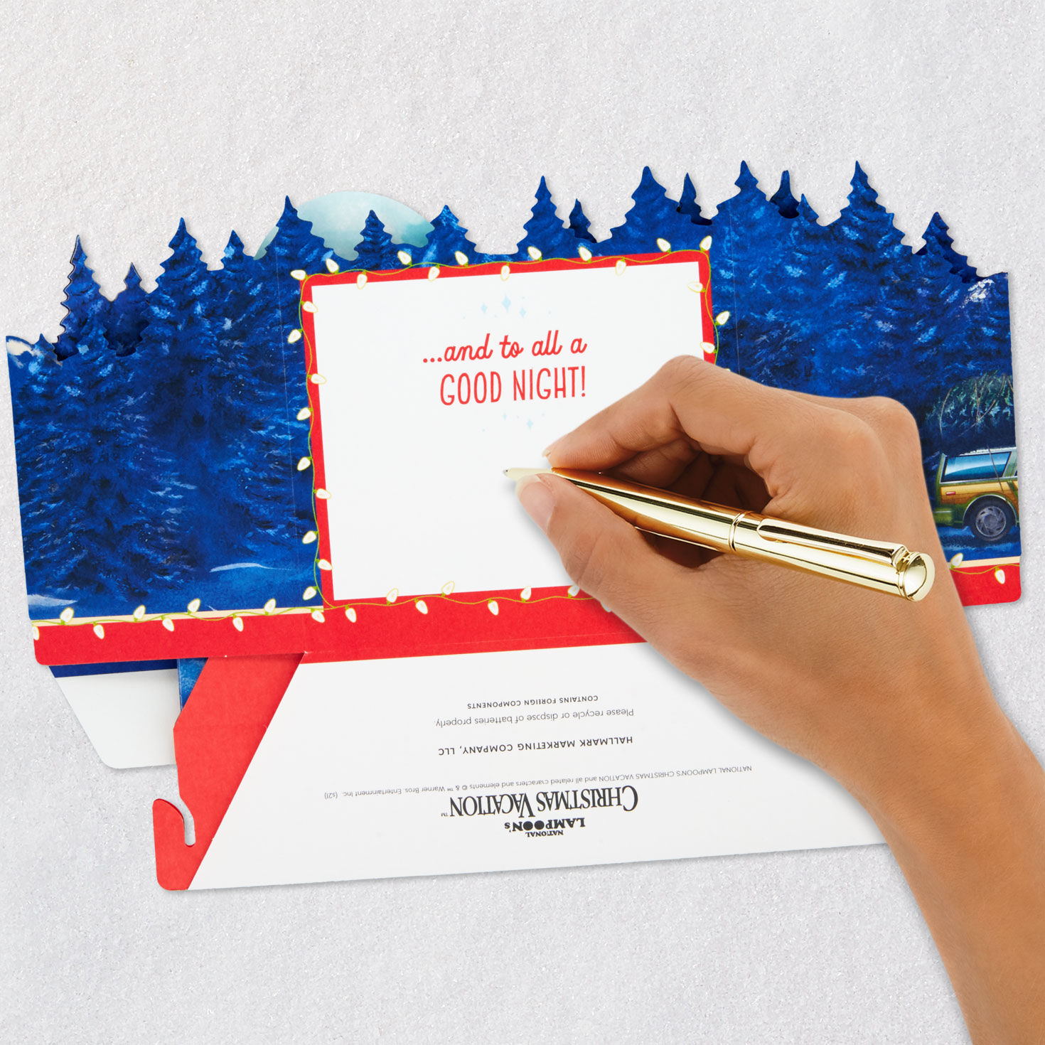Christmas Vacation House and RV 3D Christmas Card signing card image number 6