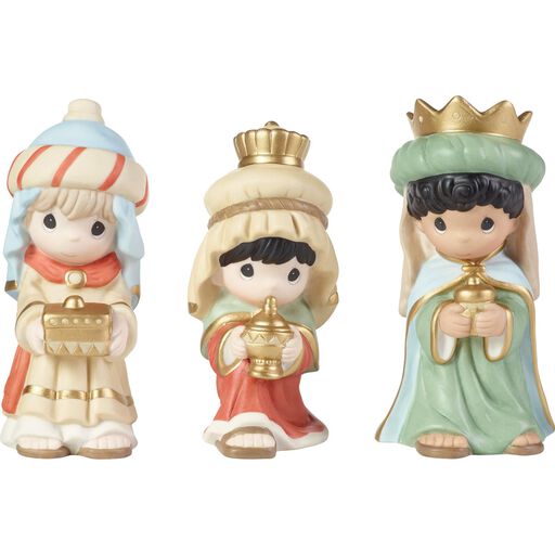 Precious Moments Following Yonder Star Three Kings Figurines, 3-Piece Set, 