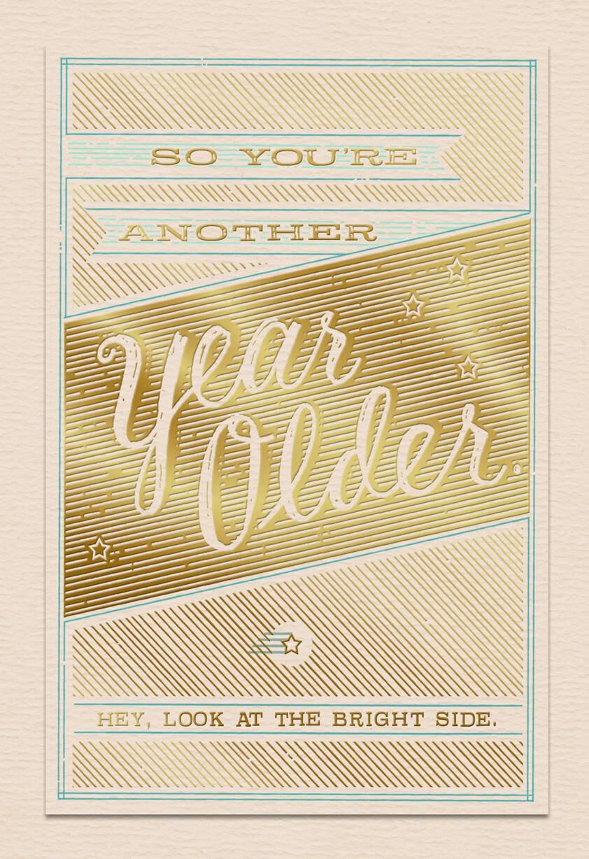Bright Light Funny Birthday Card