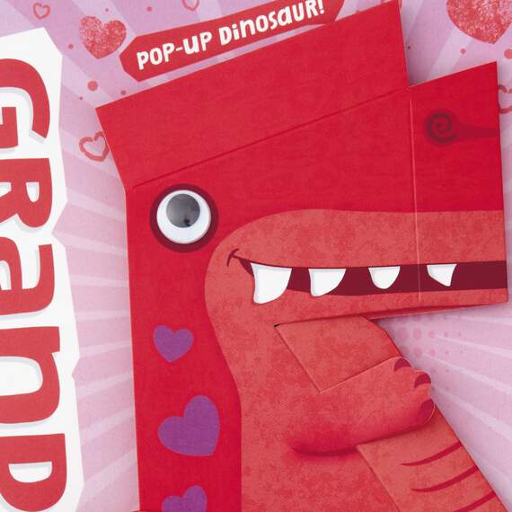 Grandson Valentine's Day Card With Pop-Up Dinosaur, , large image number 5