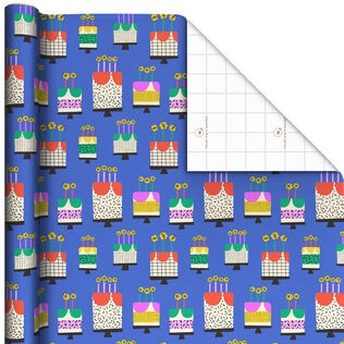 Vanilla-Scented Birthday Cakes Wrapping Paper Roll, 15 sq. ft.