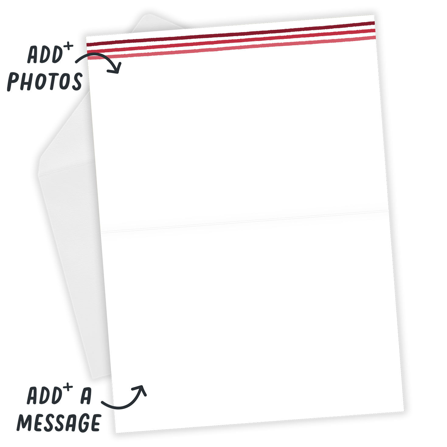 Personalized Red and Pink Hearts Love Card  image number 3