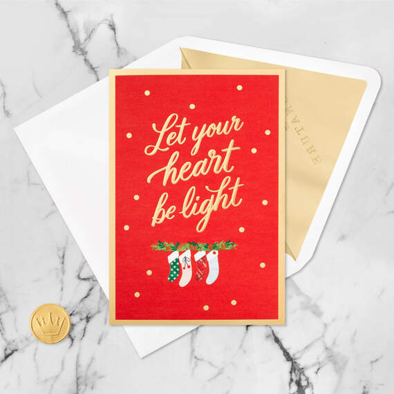 Let Your Heart Be Light 3D Pop-Up Christmas Card, , large image number 6