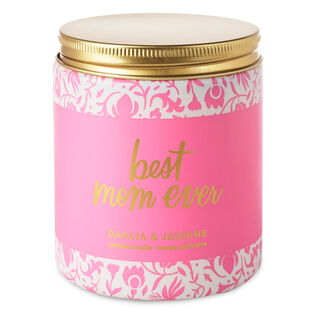 Best Mom Ever Dahlia and Jasmine Scented Jar Candle, 7 oz.