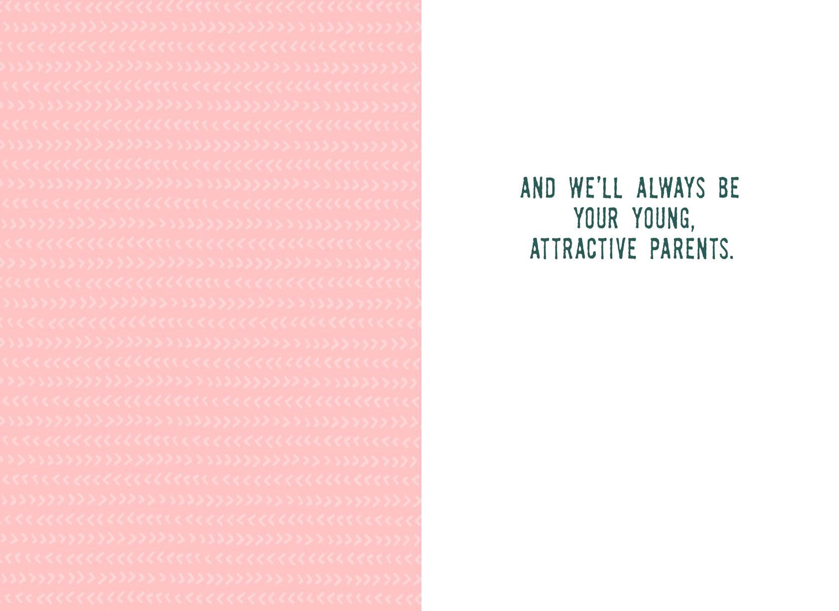 Forever Young Funny Birthday Card for Daughter