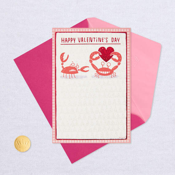 Thanks for Loving Me When I'm Crabby Funny Valentine's Day Card, , large image number 5