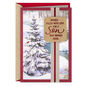 Cardinal in Snowy Tree Son Christmas Card Card Front image number 1