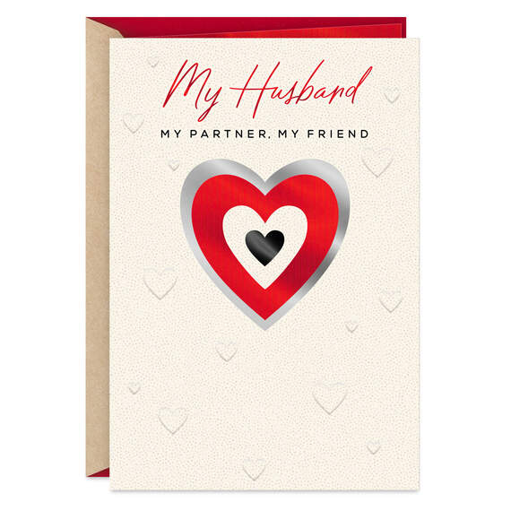 My Partner, My Friend Valentine's Day Card for Husband