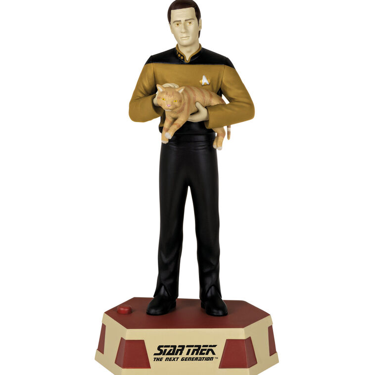Star Trek Data With Cat Keepsake Ornament closeup view image number 5