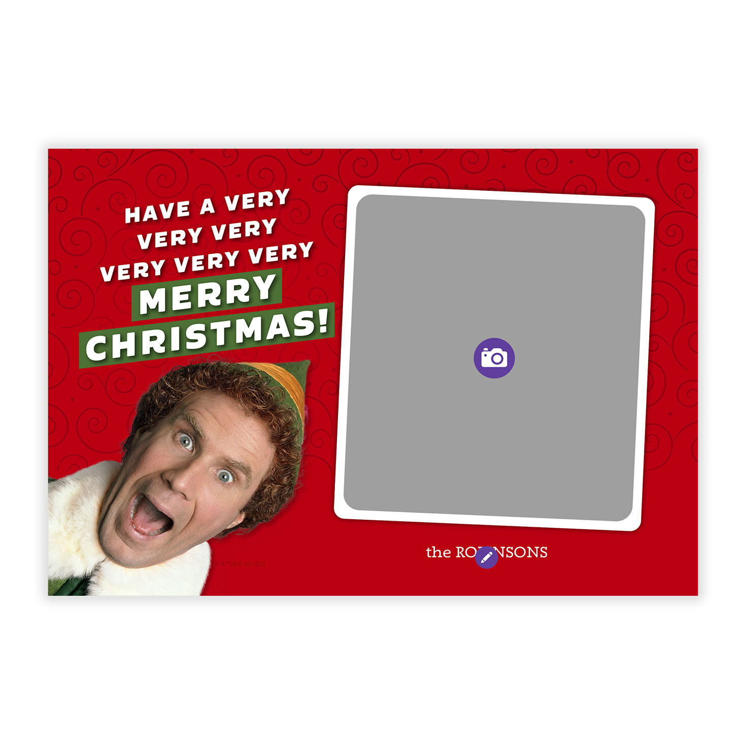 Elf&trade; Very Merry Flat Christmas Photo Card, , large image number 5