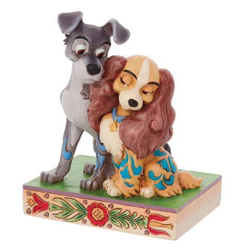 Jim Shore Disney Lady and The Tramp Love Scene, 4.5", 