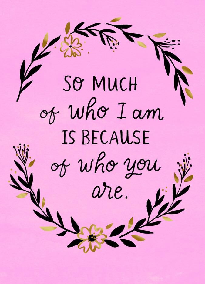Who I Am Is Because of You Mother's Day Card - Greeting Cards - Hallmark