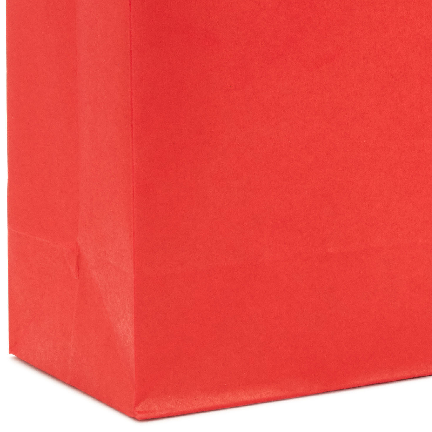 Solid Red Small Gift Bag Base/Side Detail image number 5