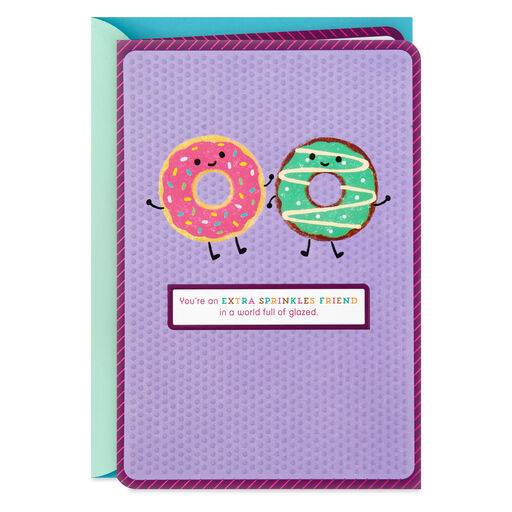 Extra Sprinkles Donut Friendship Card, 