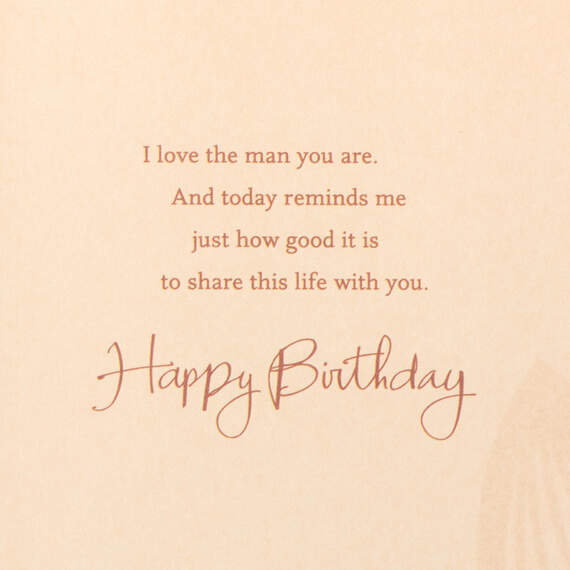 Love the Man You Are Birthday Card for Husband, , large image number 3