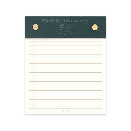 Designworks Ink Green Standard Issue Post Bound Note Pad, 