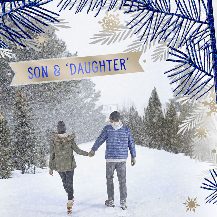 Blessings and Love Religious Christmas Card for Son and Daughter-in-Law, , large image number 5